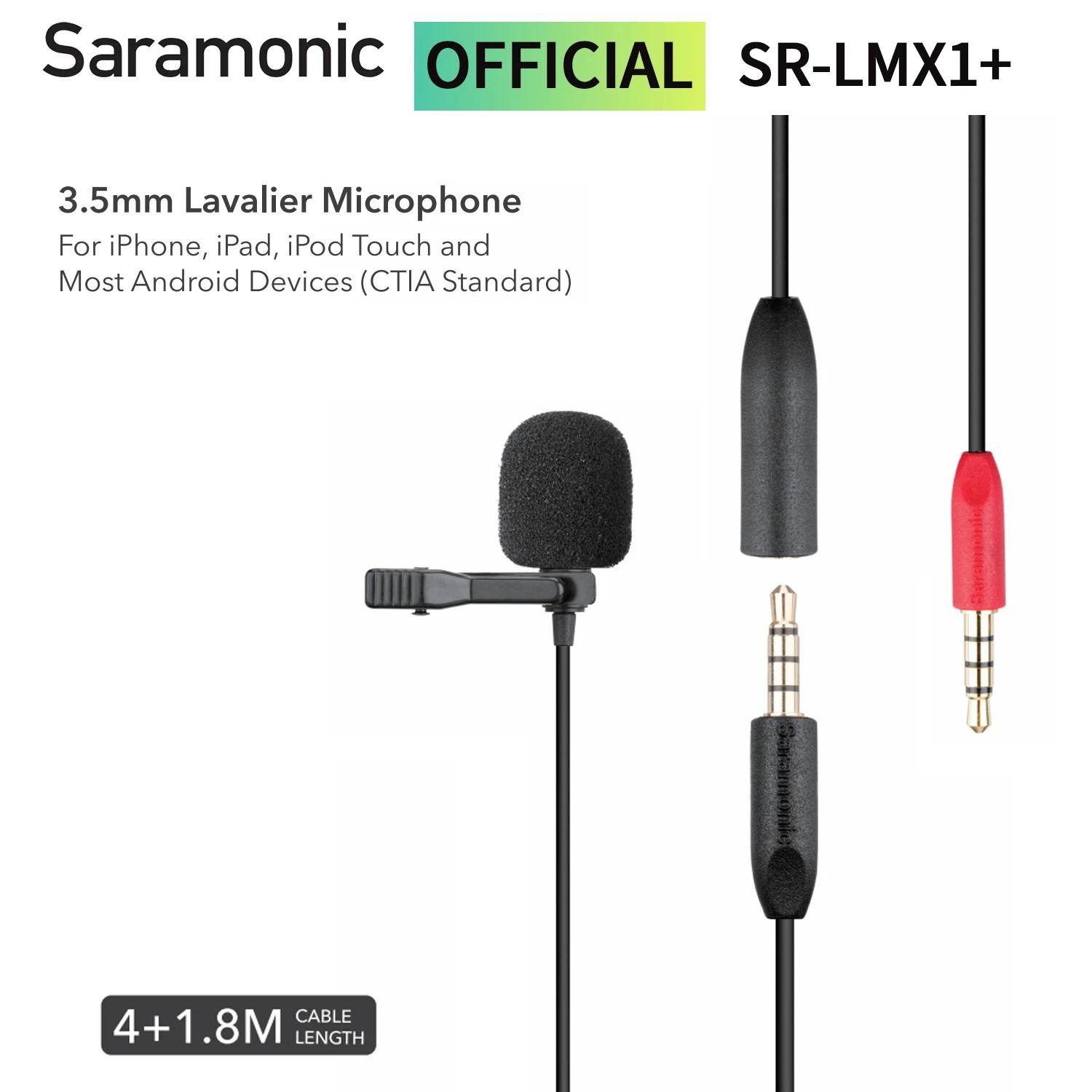 Saramonic SR-LMX1 + 3.5mm TRRS ߸  ũ,  е ȵ̵ PC Ʈ ǻ Ʈ Ʃ ȭ